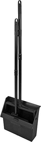 Carlisle Duo-Pan Upright Dust Pan and Broom Set 36 Inches Black