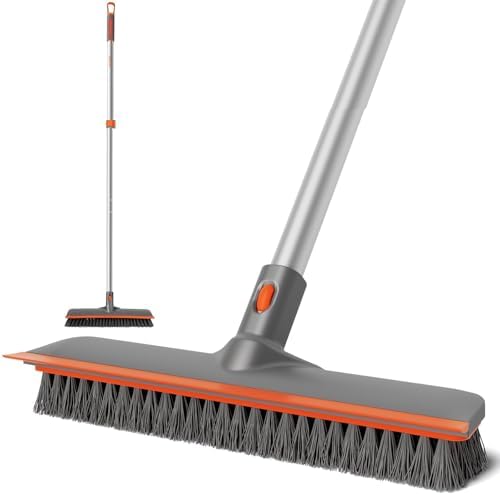 Eazer 2-in-1 Floor Scrubber Brush with Long Handle 1