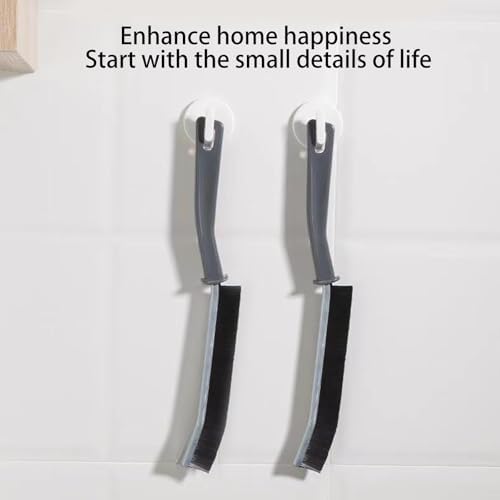 Toguma Deep Gap Cleaning Brush for Kitchen Bathroom Black