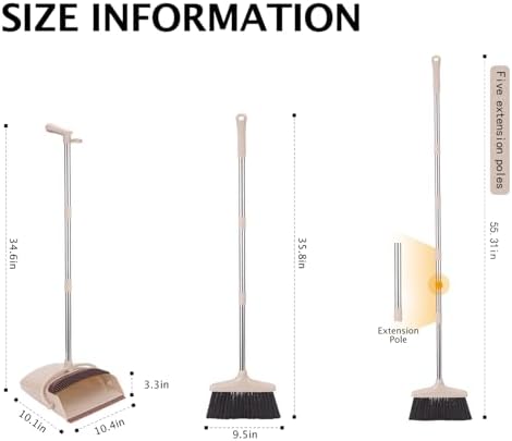 553 Long Handle Broom and Dustpan Set