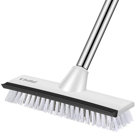 SetSail 2-in-1 Floor Scrub Brush with 51-Inch Adjustable Handle