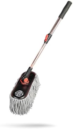 Adams Polishes Microfiber Duster - Large Car Duster Kit with Extendable Handle