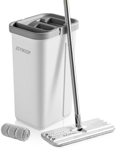 JOYMOOP Self-Squeezing Microfiber Mop and Bucket Set