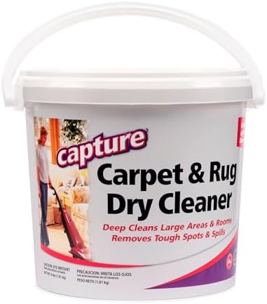 Capture Carpet Rug Dry Cleaner Powder - 4 Pound Pail