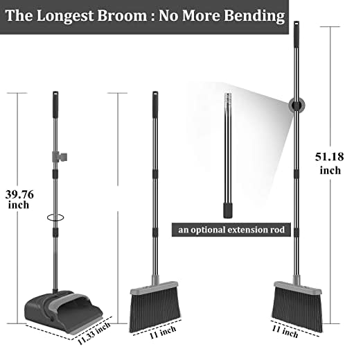 Kelamayi Stand Up Broom and Dustpan Set