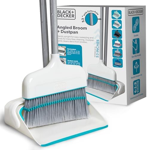 BLACKDECKER Butler Broom and Dustpan Set