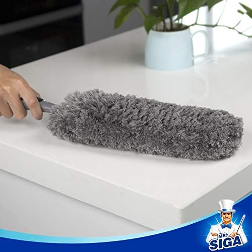 MRSIGA Lint Free Microfiber Duster Gray