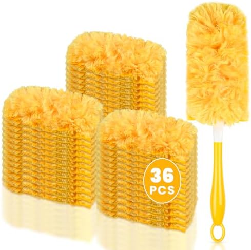 36-Pack Duster Refills with Handle for Swiffer Compatible Cleaning