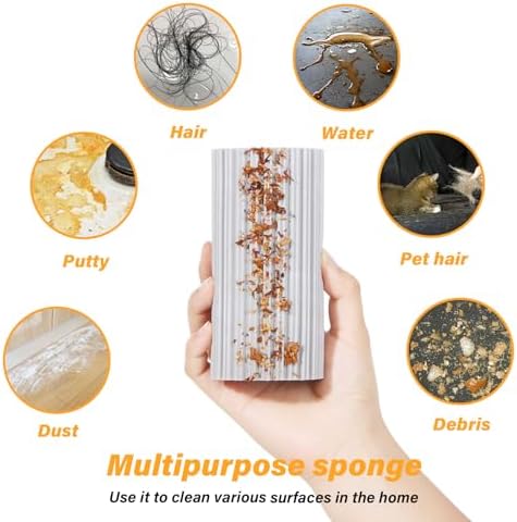 2-Pack Magic Sponge Duster for Cleaning Windows and Baseboards