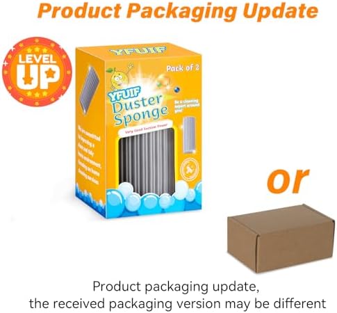 2-Pack Magic Sponge Duster for Cleaning Windows and Baseboards