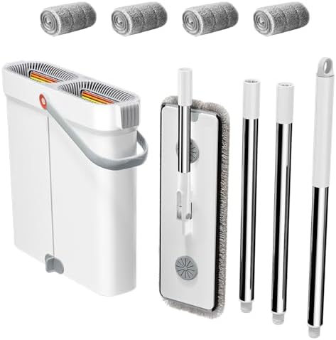 CTIME Mop and Bucket Set with Wringer for All Floors