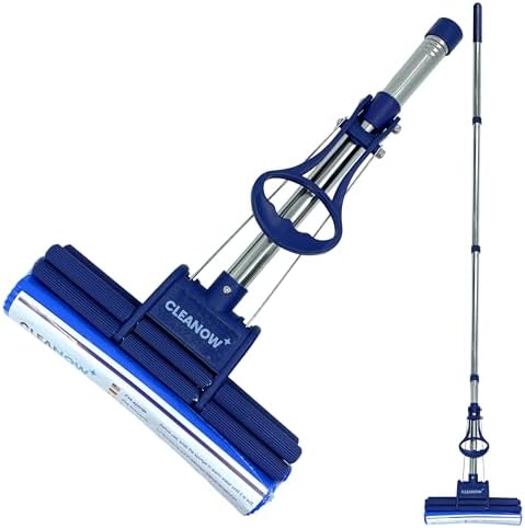 OneTouch GO Self-Wringing Floor Mop - PVA Sponge Stainless Handle