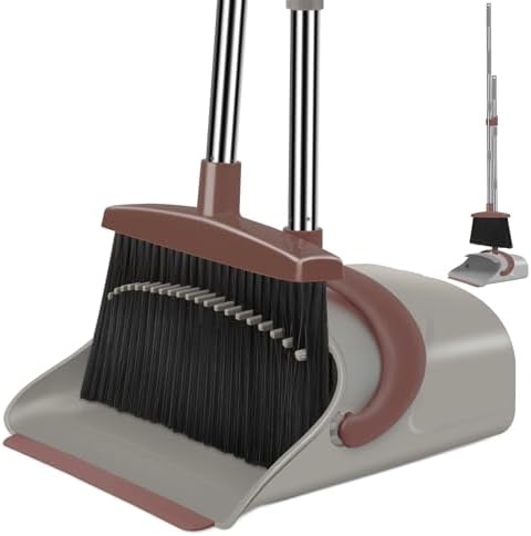 Ivandar Broom and Dustpan Combo Set 506 Inch Handle