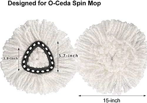 Yision 12PCS Microfiber Spin Mop Refill Heads 1