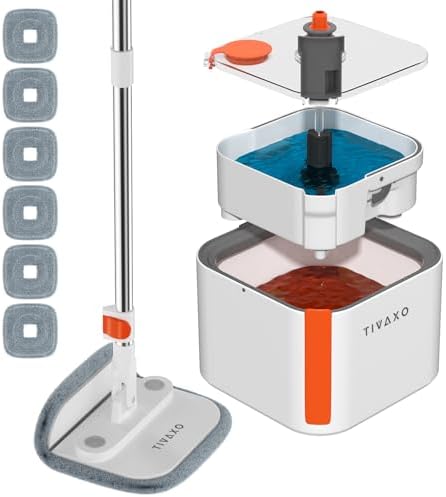 TIVAXO Mop and Bucket Set with Water Separation System