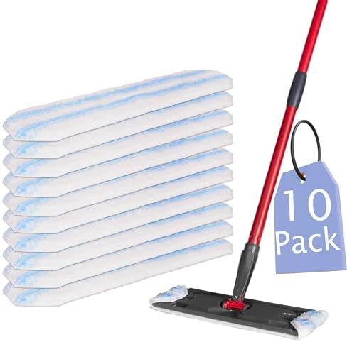 GVMM 10 Pack Replacement Mop Pads for H2Pro Flat Mop System