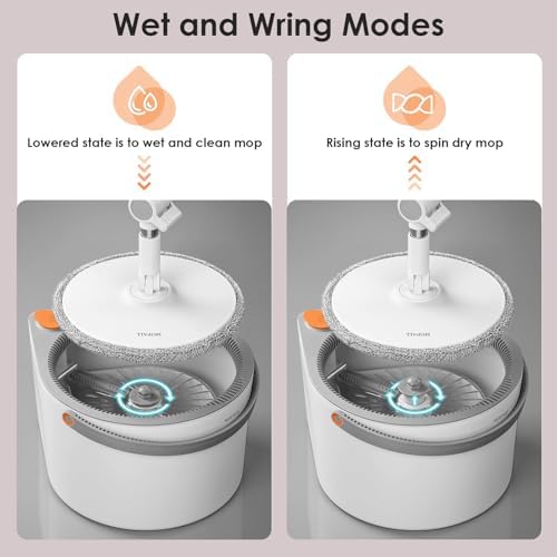 MOPALL Spin Mop and Bucket with Wringer Set 1