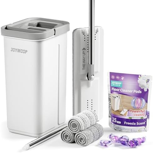 JOYMOOP Mop Bucket Set with 15 Floor Cleaner Pods 1