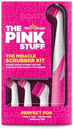 The Pink Stuff Stardrops Miracle Scrubber Kit - 4 Brush Heads