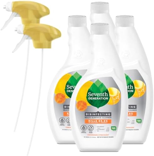 Seventh Generation Lemongrass Citrus Multi-Surface Cleaner - 26 oz Pack of 4