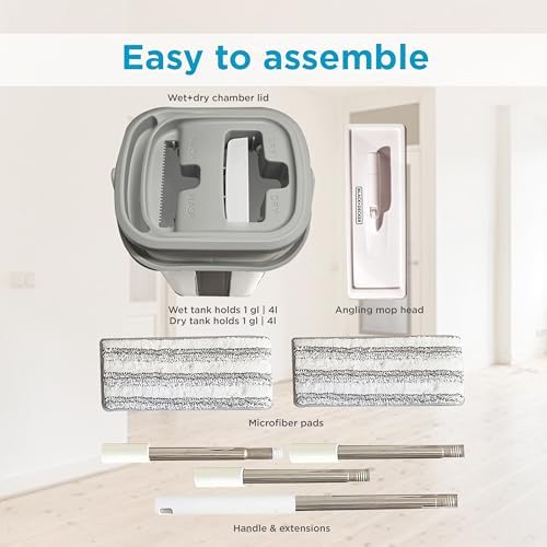 BLACKDECKER Magic Mop with Bucket 56 Handle
