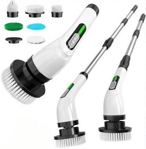 Highyes Electric Spin Scrubber for Bathrooms and Kitchen