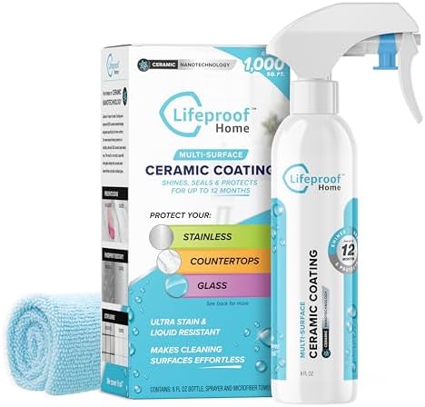 Lifeproof Ceramic Coating Spray Kit - Shine Seal Protect Kitchen Bath Surfaces