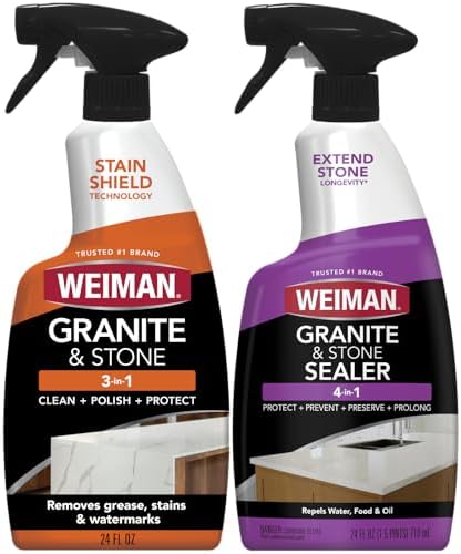 Weiman 3-in-1 Stone Cleaner Sealer Kit