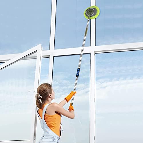 SLIIMU Wall Cleaner with 66 Long Handle and 15 Elbow