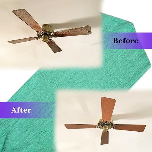 Hosrnovo Microfiber Ceiling Fan Duster Washable and Foldable