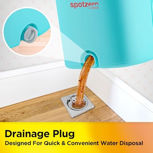 Spotzero by Milton Flat Mop and Bucket with Wringer Set