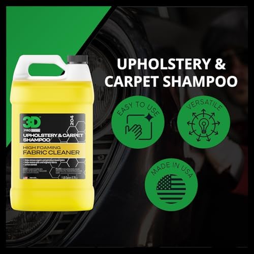 3D Upholstery Carpet Shampoo 1 Gallon