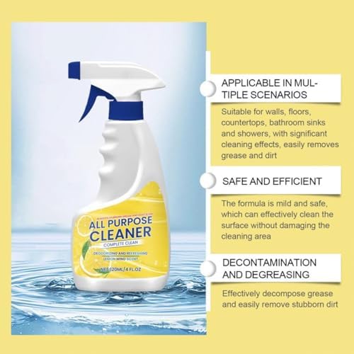 All-Purpose Kitchen Cleaner Spray with Fresh Lemon Scent