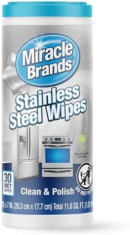 MiracleWipes for Stainless Steel - 30 Count