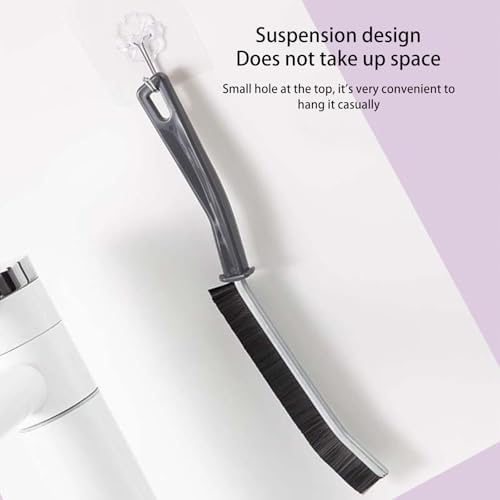 Toguma Deep Gap Cleaning Brush for Kitchen Bathroom Black