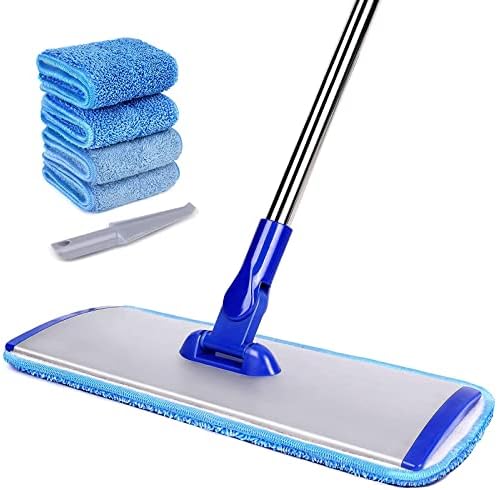 18 Aluminum Mop Head with 4 Reusable Pads