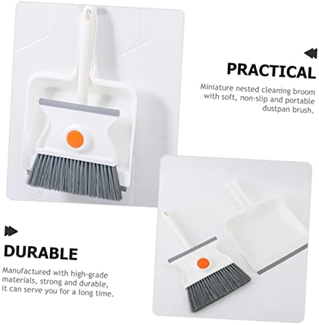 Mini Dustpan and Broom Set for Home and Car Cleaning