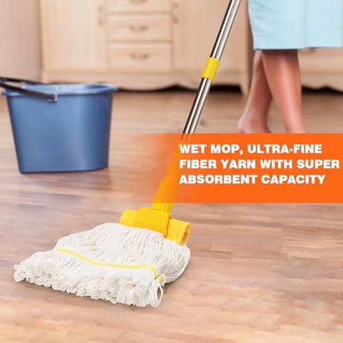 Conliwell Heavy Duty Wet Mop with 48 Handle 1