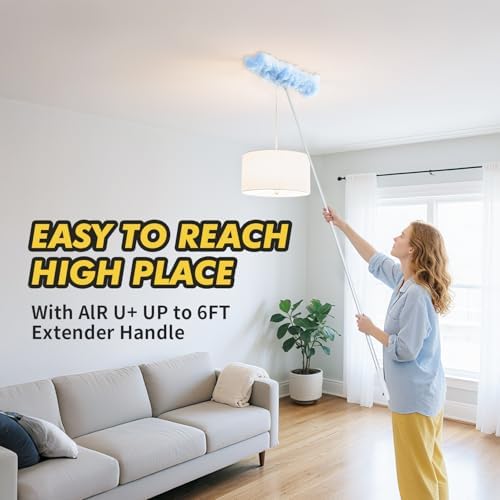JOJOCLEAN 6 ft Extendable Duster Handle with 10 Refills