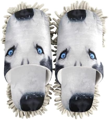 FLildon Microfiber Mop Slippers - Washable Dust Cleaner for House Use