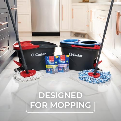 O-Cedar System Easy Wring Spin Mop with Citrus Lavender Refills