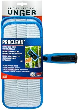 UNGER ProClean Indoor Window Cleaning Kit with Swivel Head