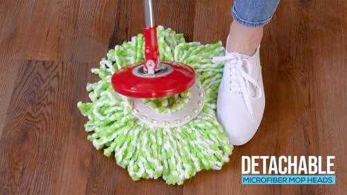 SIMPLI-MAGIC 79349 Spin Mop System with 3 Mop Heads