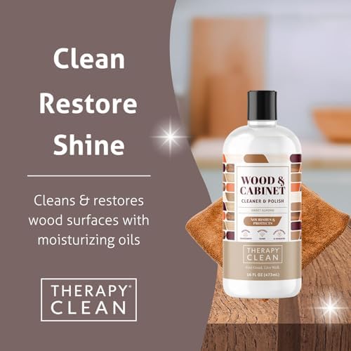 Therapy Wood Polish Bundle with Microfiber Cloth 16 oz