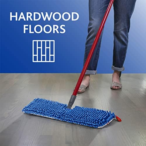O-Cedar 3-Action Mop with Extra Refill - Red