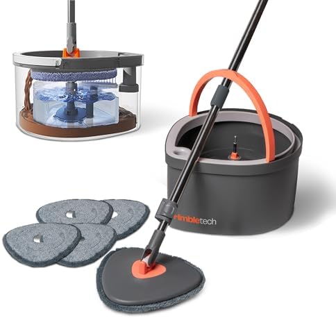 Hmbletech Dual Chamber Mop and Bucket Set Grey 1