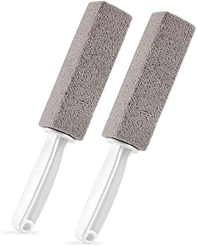 FALAMON 2 Pack Pumice Stone with Handle for Bowl Cleaning