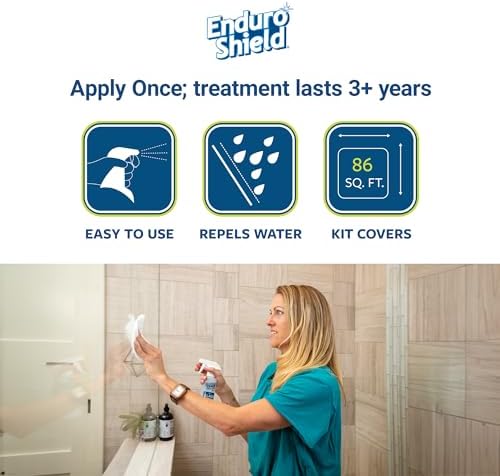 EnduroShield Glass Treatment Kit - Streak-Free Shine for Showers and Windows