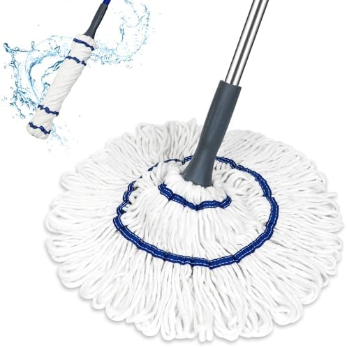Self-Wringing Twist Mop for Efficient Floor Cleaning
