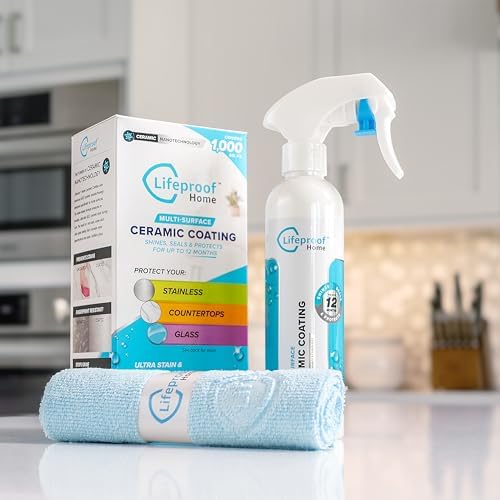 Lifeproof Ceramic Coating Spray Kit - Shine Seal Protect Kitchen Bath Surfaces